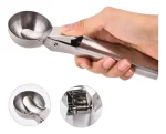 Cuchara para helado acero inoxidable con pulsador 19x5,5cm diám. - Imagen 3