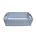 Canasto plástico calado con manija 30x21,5x8cm - Imagen 2