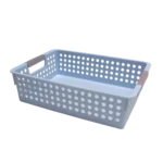 Canasto plástico calado con manija 30x21,5x8cm - Imagen 3