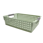 Canasto plástico calado con manija 30x21,5x8cm - Imagen 4