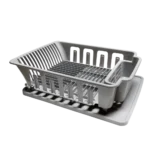 Escurridor plástico platos y cubiertos con bandeja 30x21,5x8cm