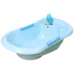 Bañito grande bebé con espacio jabón y shampoo 80x45x20cm - Imagen 3