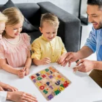 Rompecabezas didáctico madera abecedario y números español inglés - Imagen 2