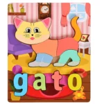 Rompecabezas didáctico madera encastre - Imagen 4