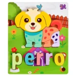 Rompecabezas didáctico madera encastre - Imagen 5