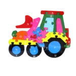 Rompecabezas didáctico madera 26 piezas numerados