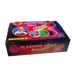 Pelota para mascota transparente pinchos luces chifle 7 cm - Imagen 2