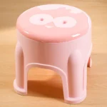 Banco infantil lechuza redondo 4 patas 24cm diám x 20 cm alto - Imagen 2