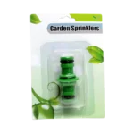 Conector doble plástico para manguera jardín 5cm largo