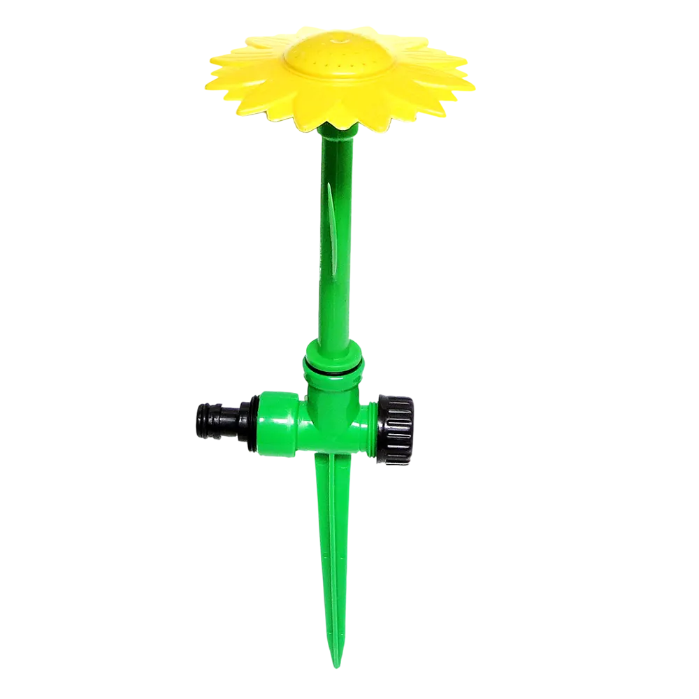 GR27916 (4) Regador flor para jardín con estaca plástico 34x10cm - Imagen 1