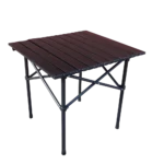 Mesa camping plegable aluminio y plástico 50x50x53cm