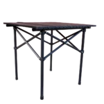 Mesa camping plegable aluminio y plástico 50x50x53cm - Imagen 6