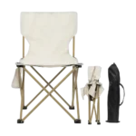 Silla camping chica plegable lona y plástico con bolsillo 58x30x30cm