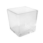 Porta vela vidrio cuadrado 8x 8cm - Imagen 2