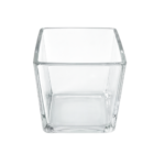 Porta vela vidrio cuadrado 8x 8cm