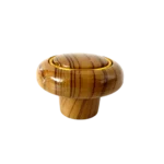 Tirador redondo para mueble 2 pcs simil madera 4cm diám - Imagen 2