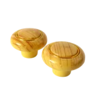 Tirador redondo para mueble 2 pcs simil madera 4 cm diám - Imagen 4