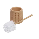 Cepillo de inodoro plástico base calada redonda 37x13cm diám