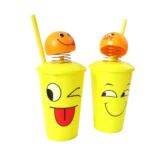 Vasorbito plástico caritas c/sorbito 400ml 8x12,5cm - Imagen 2