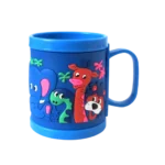 Taza plástico 3D infantil 350ml 8x 9cm