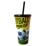 Vasorbito plástico soccer c/sorbito 600ml 9x 16cm