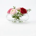 Florero centro de mesa vidrio 500ml 12diámx 5,5cm