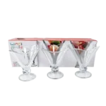 Copa p/helado vidrio 200ml  x 3 unidades 12x 12,5cm alto - Imagen 4