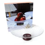 Centro mesa vidrio c/pie rectangular 27x 14x 9,5cm - Imagen 2