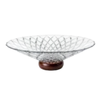 Centro mesa vidrio c/pie rectangular 27x 14x 9,5cm