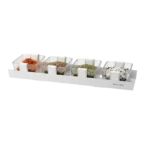 Copetineros vidrio 250ml cuadrado 4pcs 8,5x 8,5x 5cm - Imagen 5