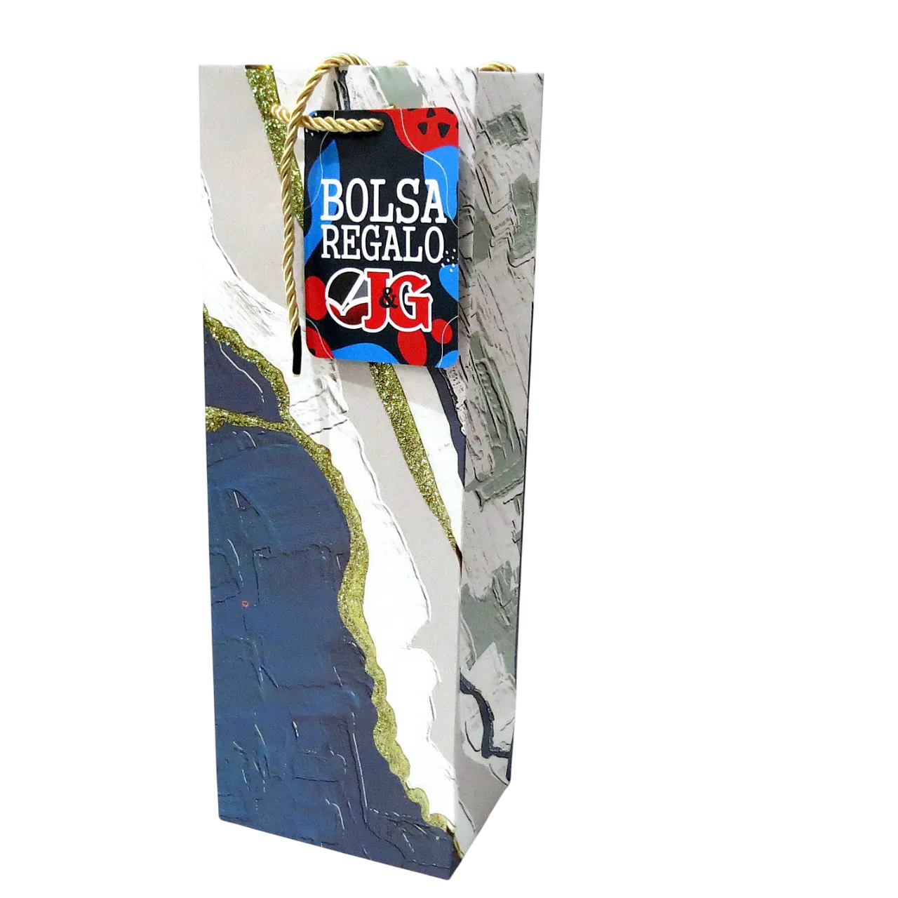 GR27659 (8) Bolsa de regalo J&G p/vino 12x 9x 35cm - Imagen 1