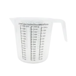 Jarra medidora plástico 1500ml 14cm diám x15cm alto