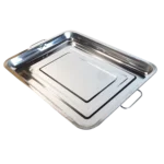 Asadera acero inoxidable con asa 44x34x4,5 cm