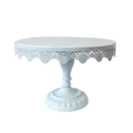 Plato torta metal con pie 26,5x 17cm - Imagen 3